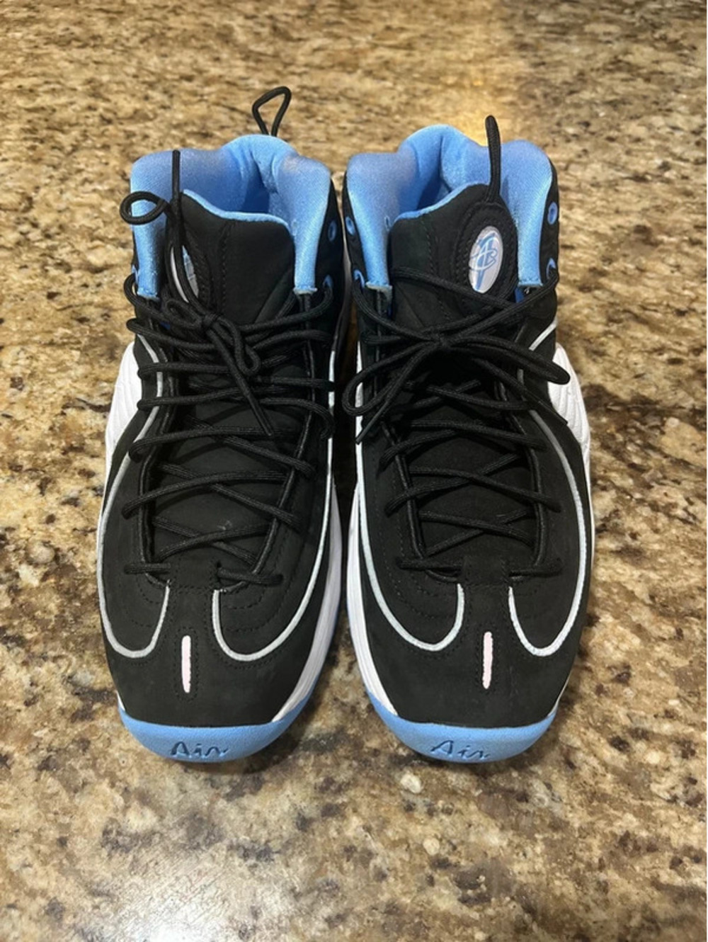 Nike Penny Hardaway Sneakers Black and Blue Size 9.5